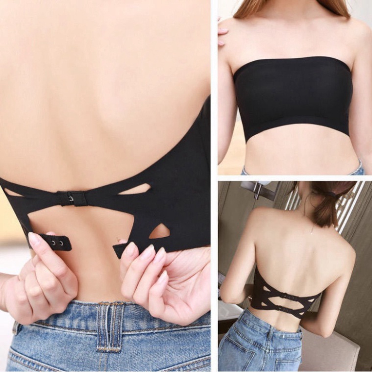 Áo bra nữ không dây đẹp không gọng cúp ngực mặc hở lưng 215