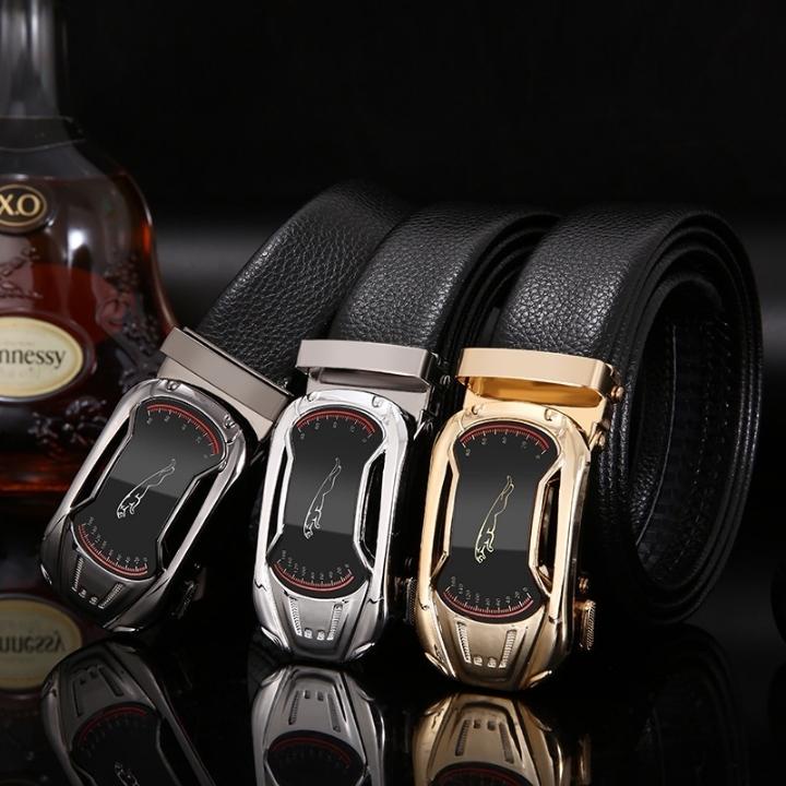 Thắt lưng nam da cao cấp - Tặng kèm 1 mặt - Khóa kim loại tự động phong cách Hàn Quốc TL01