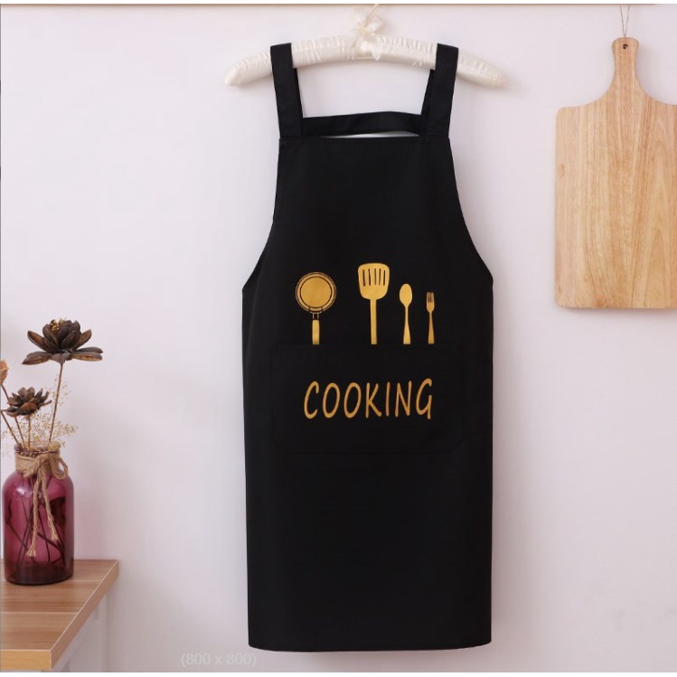 Tạp dề chống thấm cooking dáng chữ nhật [TD001]