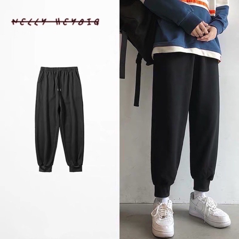 Quần dài thể thao  Nelly Heybig dáng unisex form rộng 29