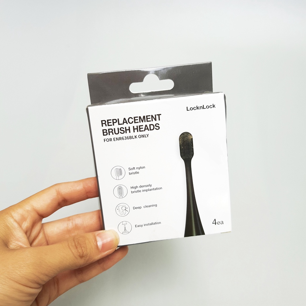 Đầu bàn chải điện Locknlock ENR636_BRS Hộp 4 Chiếc - Larva Store
