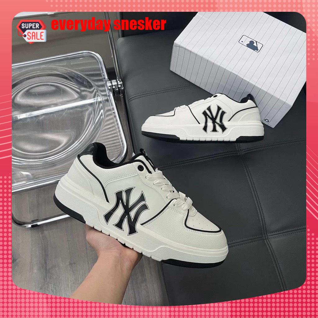 Giày_thể thao sale sốc MLB Chunky Liner New York Yankees ‘Off White’ Giày Sneaker MLB NY Nam Nữ Thể Thao