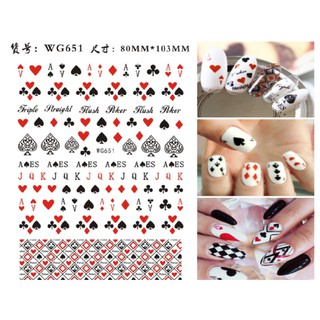 sticker lá bài mẫu đẹp
