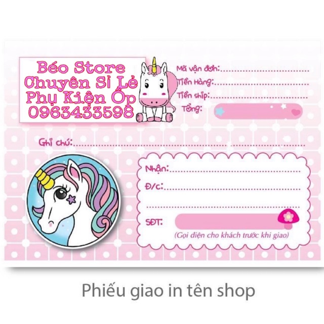Combo Phiếu giao hàng ( 100 tờ )