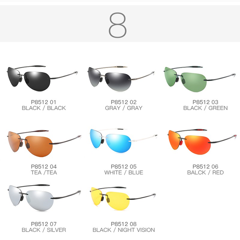 Kính Mát Phân Cực Gọng Vuông Thời Trang Cho Nam Nữ | BigBuy360 - bigbuy360.vn