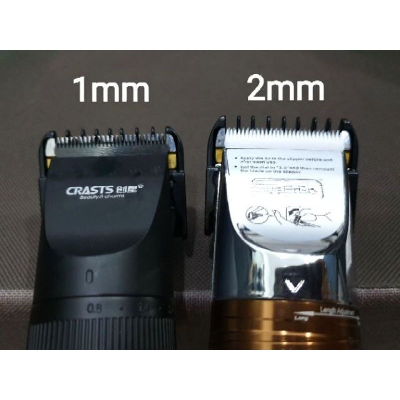 Cữ 1mm Và 2mm Cho Tông Đơ Cắt Tóc. Bộ 2 Cữ Đặc Biệt Cho Tông Đơ Pin Sạc.