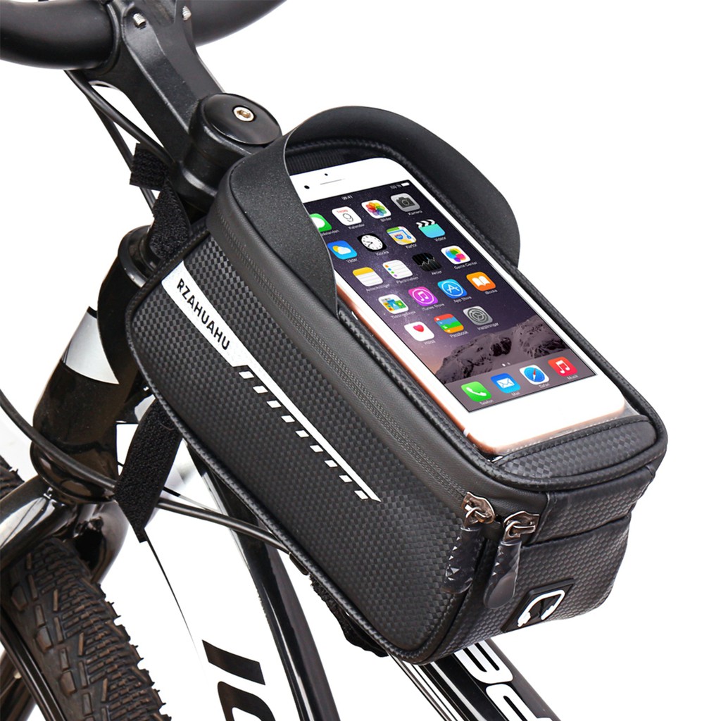 Bike Frame Bag Bicycle Phone Holder Waterproof Front Top Tube Bag Crossbar Bag – – top1shop