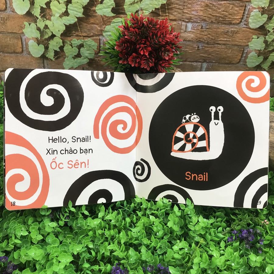 Sách Ehon - Song Ngữ Kích Thích Thị Giác Cho Bé 0-3 tuổi