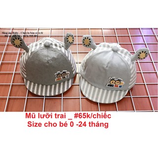 MŨ LƯỠI  TRAI CHO BÉ TỪ 0-24  THÁNG