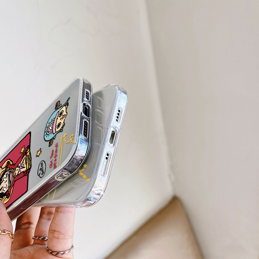 Ốp Điện Thoại Tpu Dẻo Họa Tiết One PIECE Cho iPhone 11 12 13 pro max XS X XR XSMax 7 8 6 6s plus 5 4 SE 2020