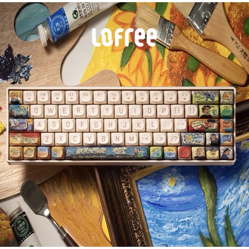 Bàn phím cơ không dây Lofree chính hãng đạt chất lượng chơi game, hotswap, có thể mua phím dời để custom chính hãng