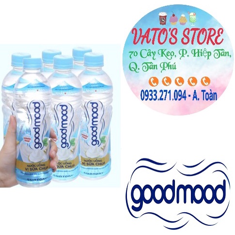 Thùng 24 chai Nước uống GOOD MOOD vị sữa chua chai 455ml / Lốc 6 chai Nước uống GOODMOOD vị sữa chua chai 455ml