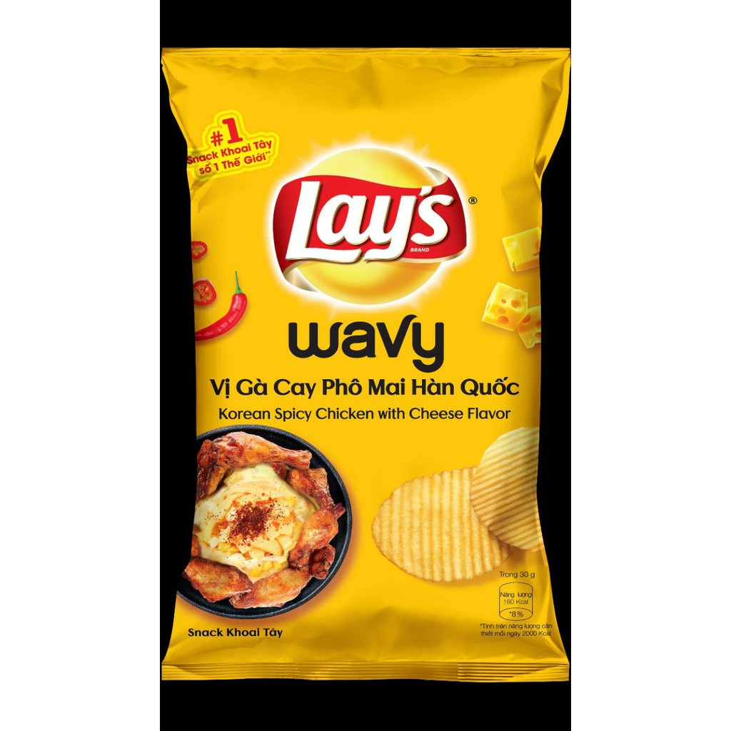 Bánh snack khoai tây Lay's gói 90g đủ vị