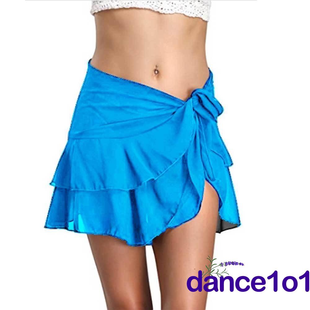 Chân váy voan mặc ngoài bikini đi biển thời trang quyến rũ