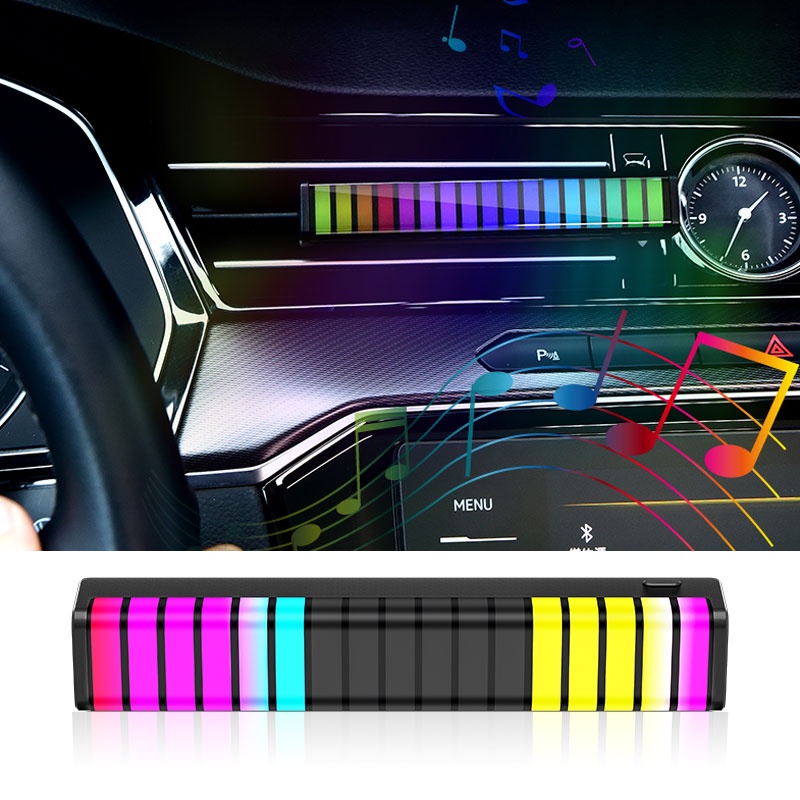 1 Phụ Kiện Khuếch Tán Hương Thơm Có Đèn Và Nhạc Trang Trí Xe Hơi
