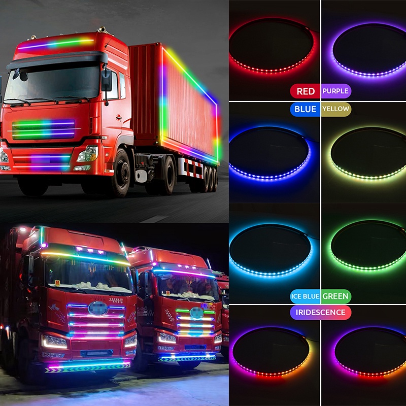 Dải Đèn Led RGB 24V Trang Trí Đuôi Xe Tải