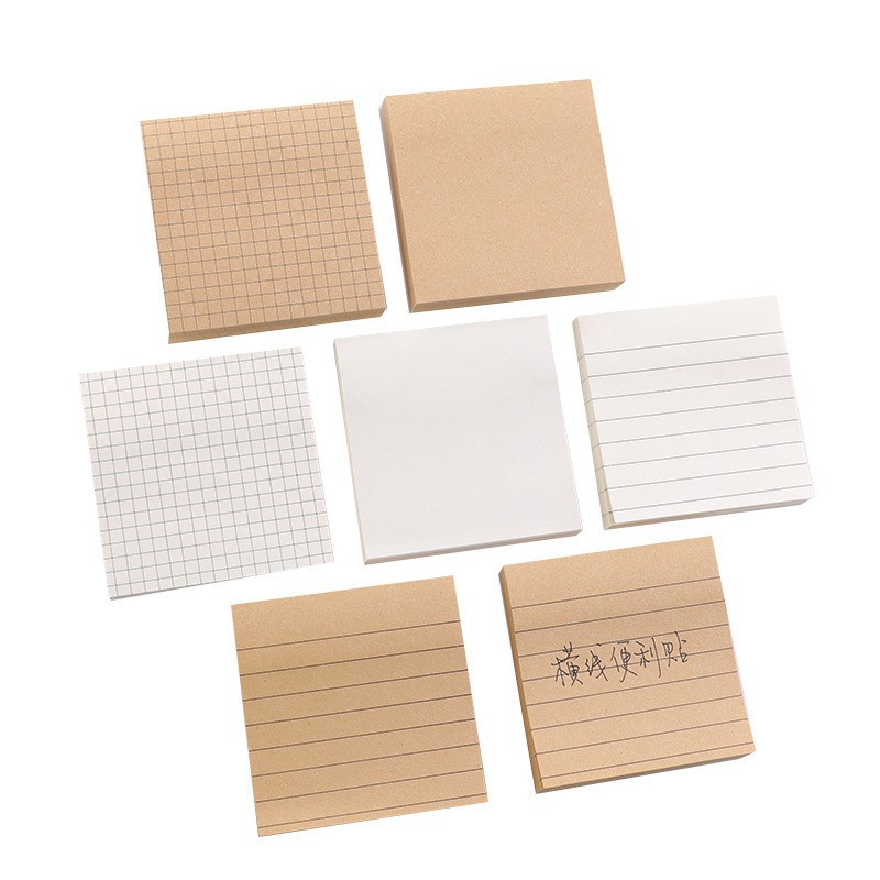 Tập 80 giấy note giấy nhớ ghi chú basic DIY lên kế hoạch hàng ngày thiết kế đơn giản Lyanwn D-24