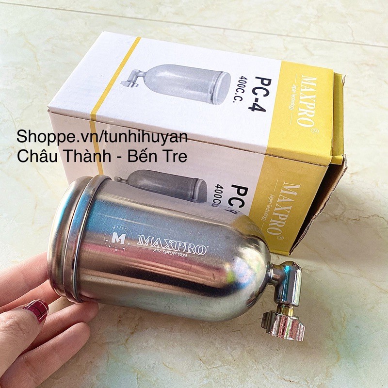 BÌNH PHUN SƠN INOX MAXPRO - PHỤ KIỆN SÚNG PHUN SƠN