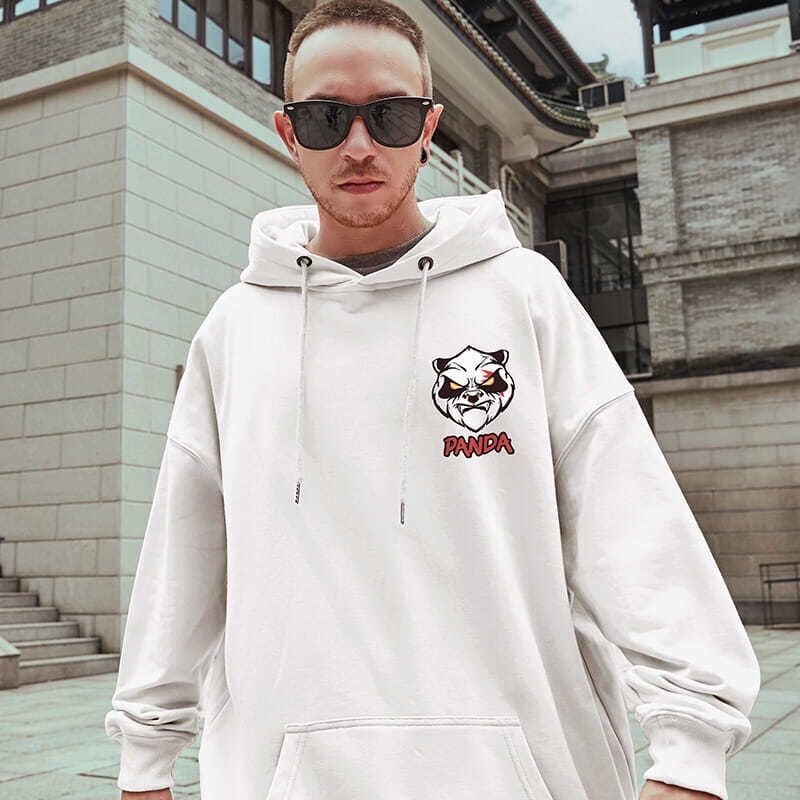 Áo Hoodie Dáng Rộng In Hình Gấu Trúc Độc Đáo 5 Màu Tùy Chọn (M-8Xl)