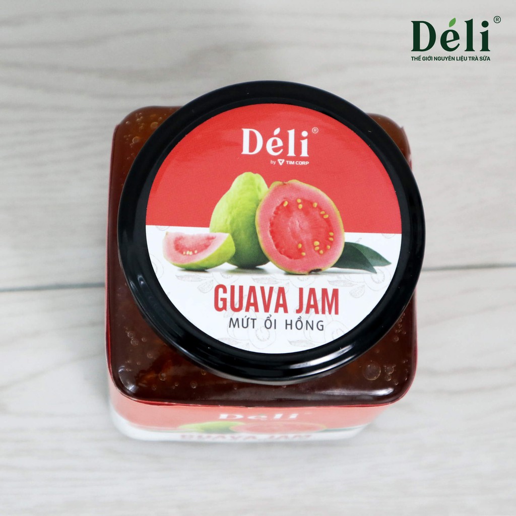 Mứt Ổi hồng cao cấp Déli [GIÁ TỐT] VỊ NGON THIÊN NHIÊN (850gr)HSD: 18 tháng. Nguyên liệu pha chế trà sữa, trà trái cây