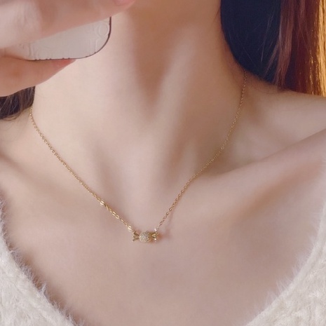 Vòng cổ Bằng Thép Titan Màu Kẹo Thời Trang Sang Trọng Cho Nữ