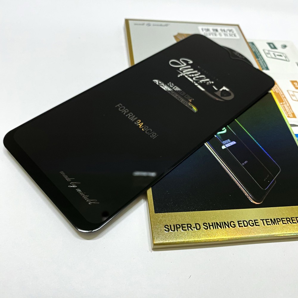 Kính cường lực Xiaomi Redmi 12 7 8 8A 9 9A 9C 9T A1 A2 10 10X 10A 10C Pro 5G Super-D MIETUBL Full viền Đen