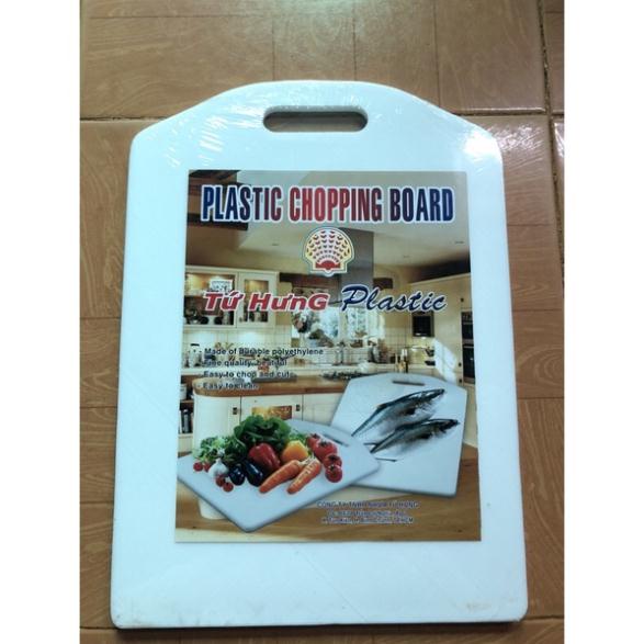 Thớt nhựa tròn thớt nhựa chữ nhật màu trắng đủ cỡ loại tốt dễ cắt và vệ sinh plastic chopping board
