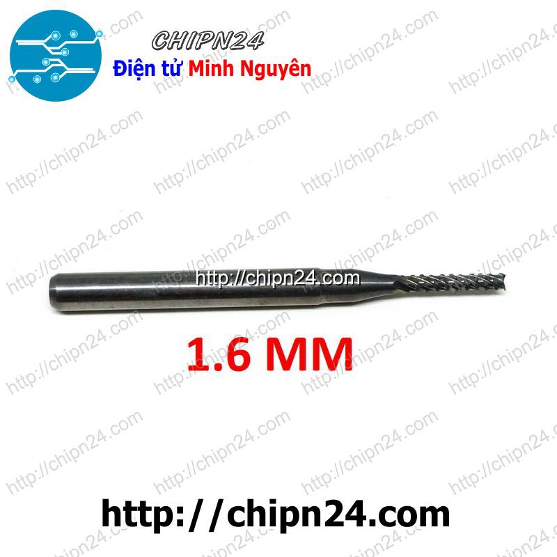 [1 CÂY] Mũi phay mạch in CNC 1.6mm