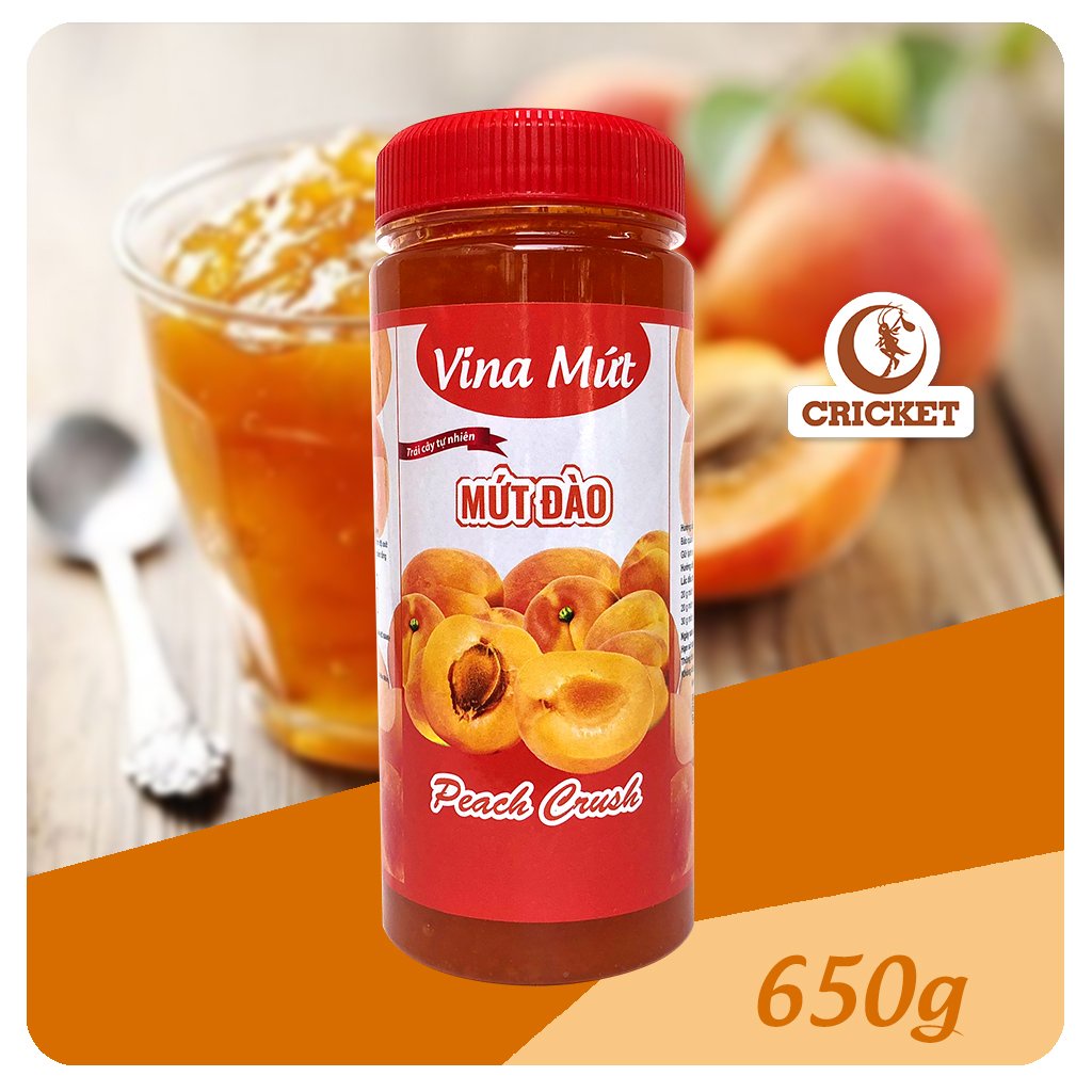 Mứt Sinh Tố Vina Mứt trái cây - Hũ 650g - Làm bánh, thêm vị cho các loại thức uống