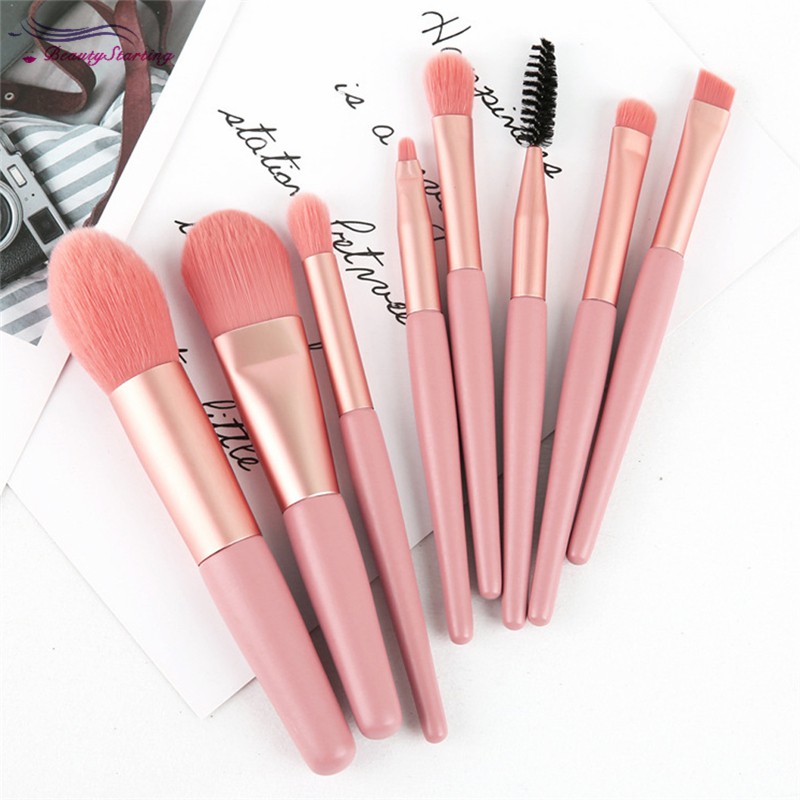 (hàng Mới Về) Set 8 Cọ Trang Điểm Mini Tiện Dụng Chất Lượng Cao | BigBuy360 - bigbuy360.vn