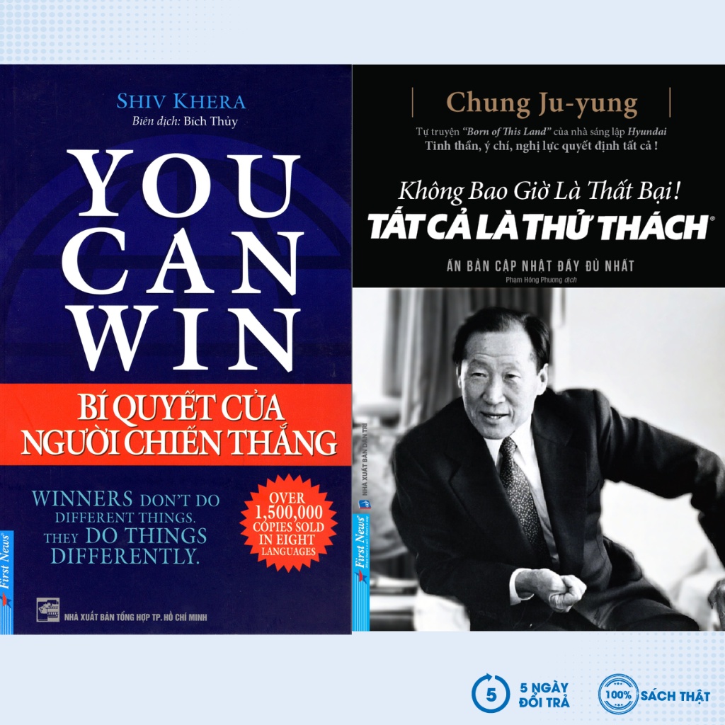 Sách - Combo You Can Win (Bìa Mềm) + Không Bao Giờ Là Thất Bại, Tất Cả Là Thử Thách ( Bìa Cứng ) (Bộ 2 Cuốn) - FN