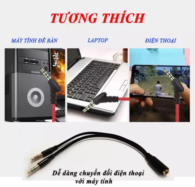 Tai Nghe Gaming Microphone Rời Chơi game mobile PC  Gamo G10