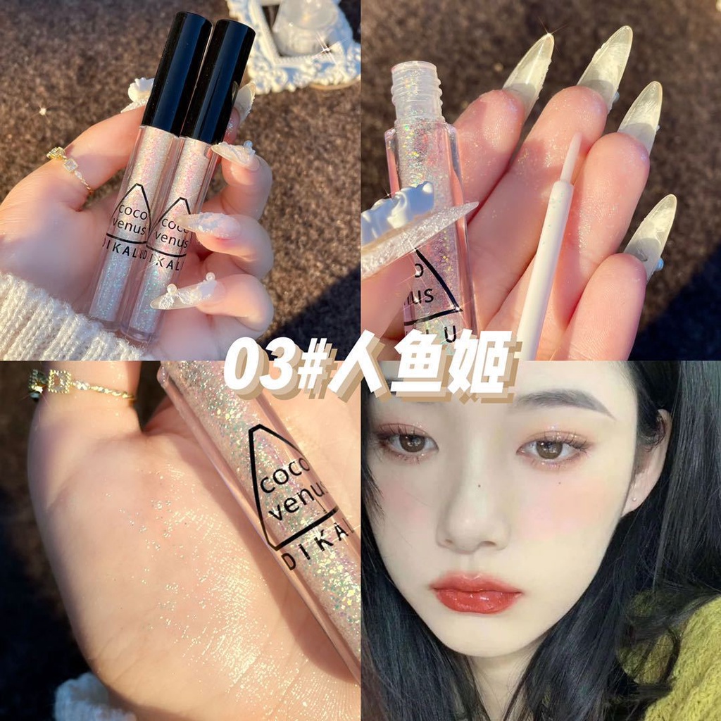 Nhũ mắt Dikalu, nhũ bắt sáng phấn highlight kim tuyến lấp lánh trang điểm makeup mắt nội địa trung D30 - Sammi beauty | WebRaoVat - webraovat.net.vn