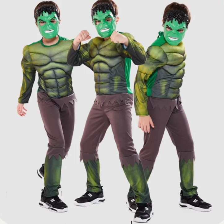 Trang Phục Hóa Trang Đội Trưởng Mỹ Captain America, Bộ Đồ Siêu Anh Hùng Captain America Cho Bé Trai