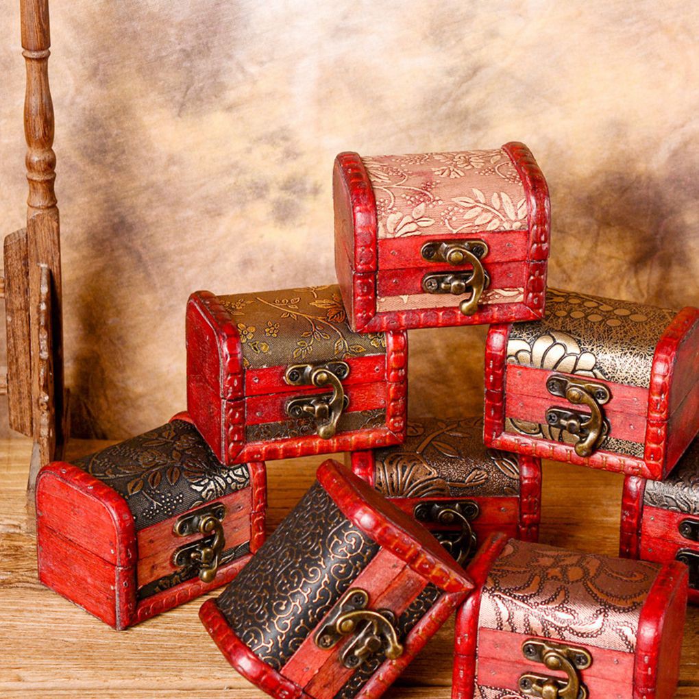 Hộp Gỗ Đựng Trang Sức Phong Cách Vintage