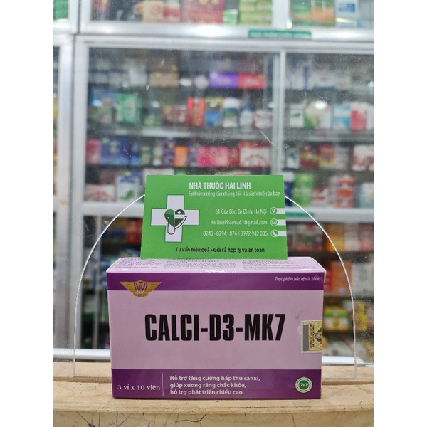 [CHÍNH HÃNG] CALCI -D3- MK7  Kingphar - Tăng Cường Hấp Thụ Canxi , Giúp Xương Chắc Khỏe