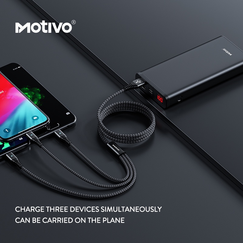 Bộ Sạc Pin Chất Lượng Cao 2 Cổng Usb Motivo H103 2000mAh