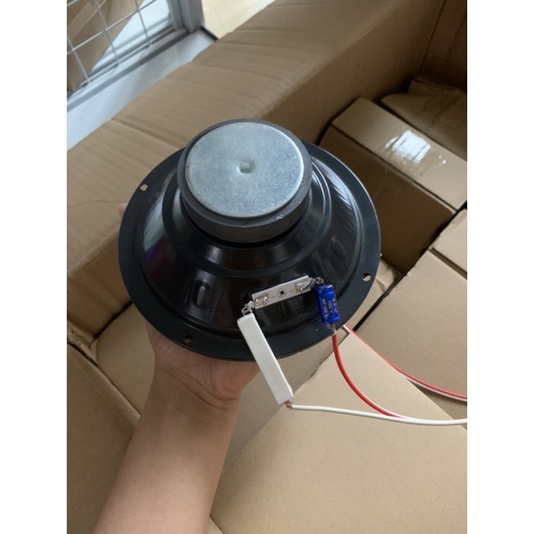 Loa trung 16 kèm tụ + trở + dây điện - loa mid 16 cho loa kéo