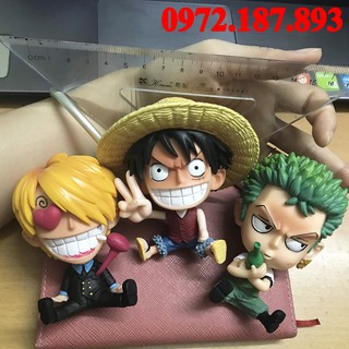 [SIZE LỚN] Mô hình One Piece Để Bàn Cực Dễ Thương - Mô Hình Luffy, Zoro, Sanji