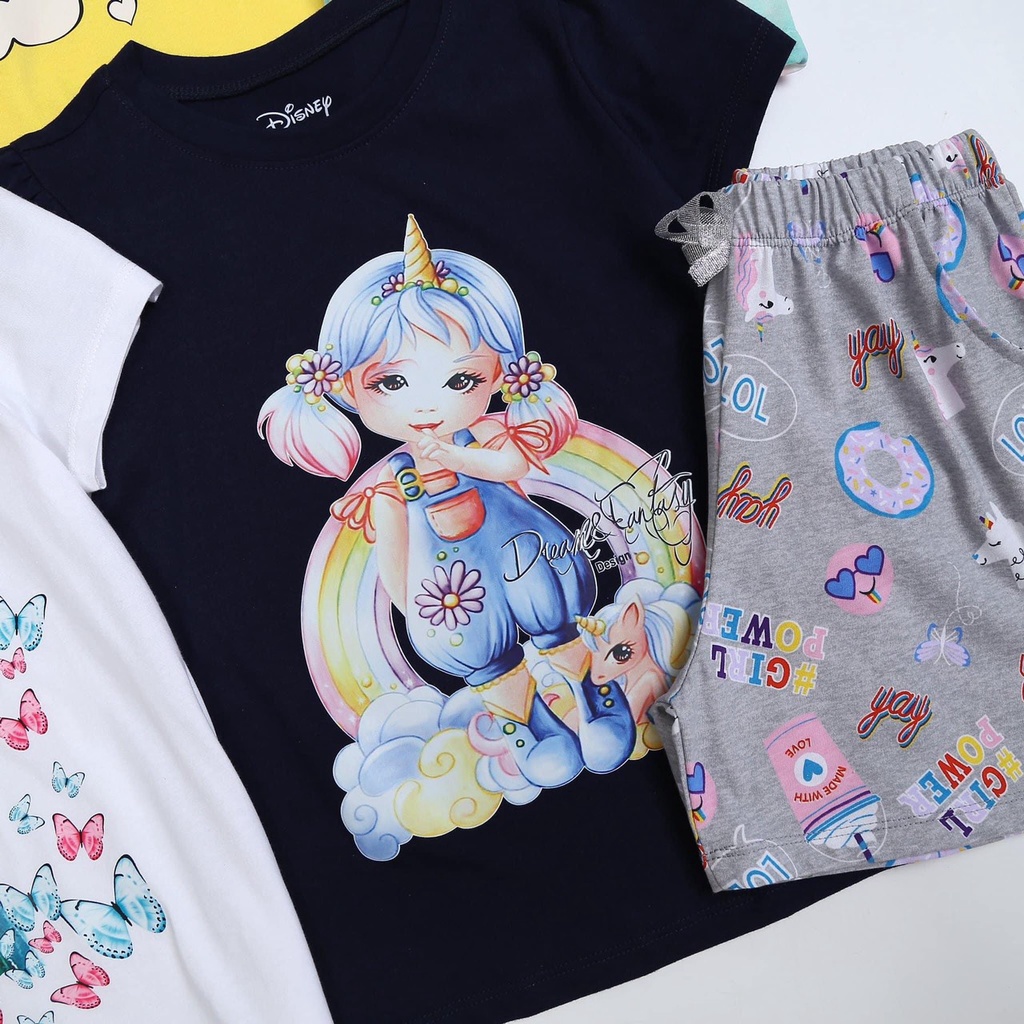 Đồ Bộ VNXK Bé Gái Set Quần Áo Bé Gái Size Đại 17-48 Kg Vải Thun Cotton Xuất Dư Thoáng Mát Homie Kids