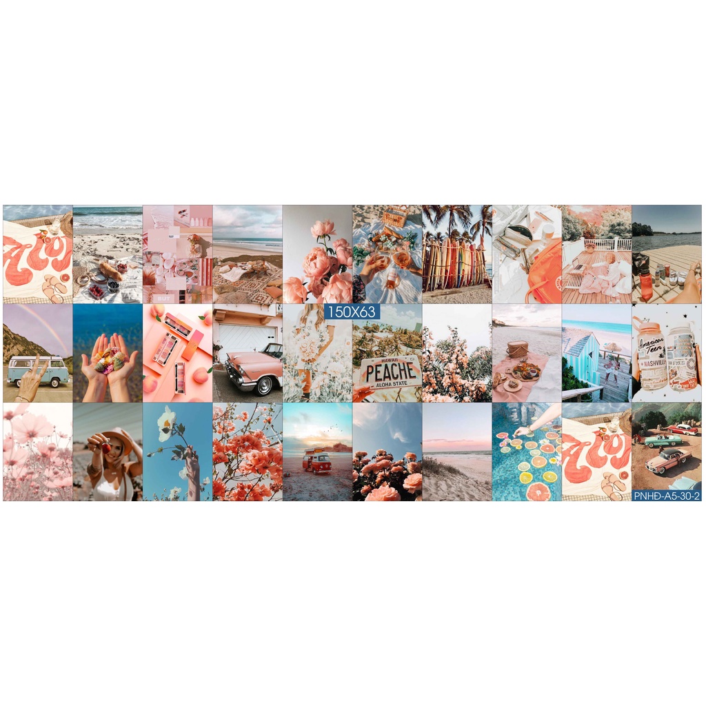 Combo Set 50 tờ Decal dán tường trang trí khổ A4,A5 - Trang trí Phòng ngủ Hiện đại PNHĐ2