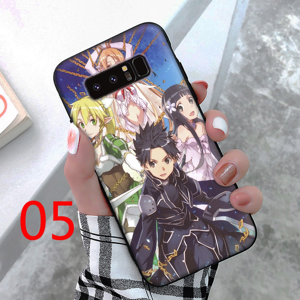 Ốp Điện Thoại Silicone Họa Tiết Sword Art Online Cho Samsung Galaxy Note 8 9 10 Lite A20 A30 A40 A50 A60 A70 M40 Plus