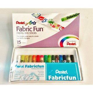 Sáp Pentel Fabric Fun Vẽ Được Lên Áo Màu Sắc Tươi Sáng, Không Phai, Màu Bền Đẹp