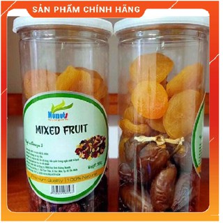 Mix fruit quả khô 3 loại 500g  [ Hàng nhập khẩu ] - Mơ dẻo - Việt quất - 3 loại nho Mỹ