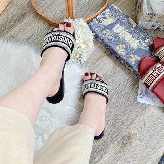 dép lê dior đế dập logo ( hàng sẵn)