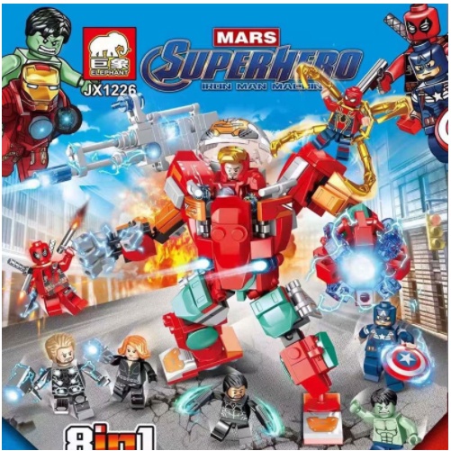 ĐỒ chơi lắp ghép lego anh hùng chiến đấu mã 16