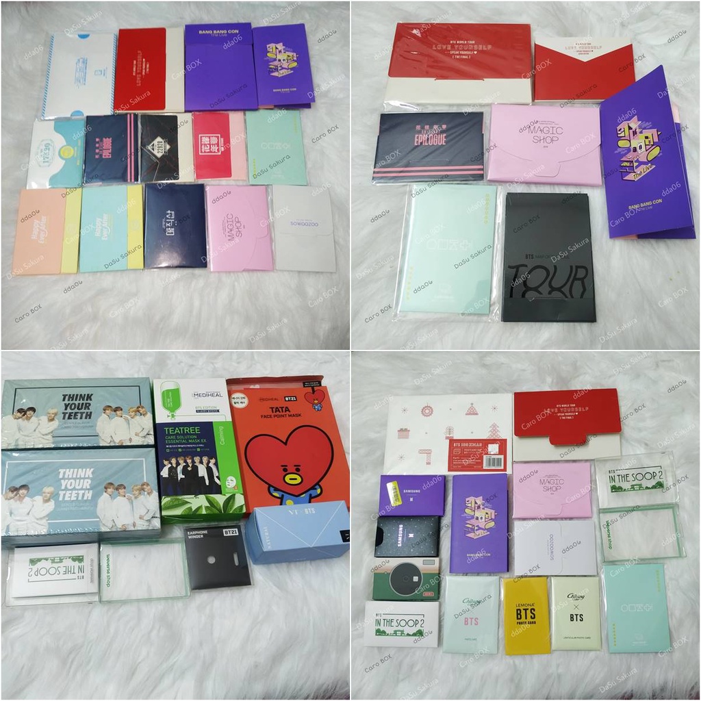 BTS Cover/Vỏ Đựng Postcard, Mini Photocard,...