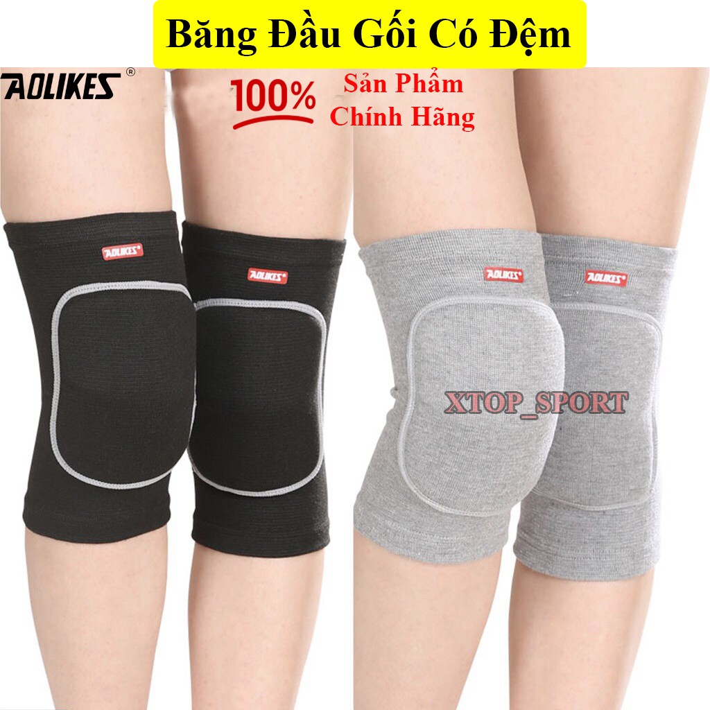 Bó Gối, Xỏ Gối Thể Thao Có Đệm Cao Cấp Aolikes ,Bảo vệ đầu gối cho hoạt động thể thao 0210