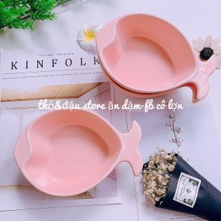 Bát cá tim sứ ăn dặm loại to