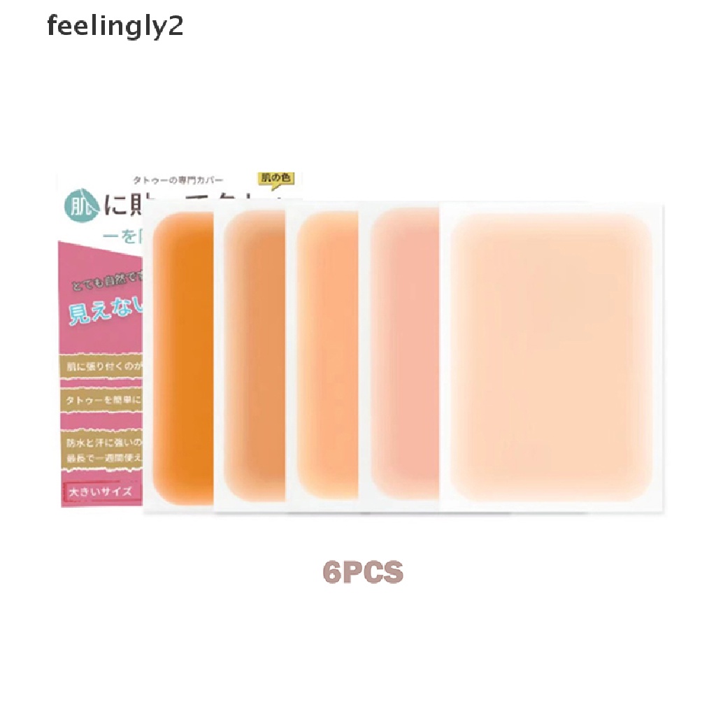 Set 6 Cuộn Băng Keo Dán Hình Xăm Che Khuyết Điểm Toàn Thân Chống Nước